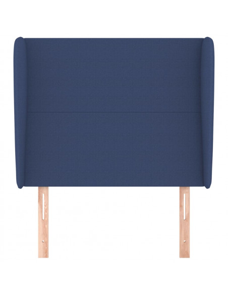 Testiera ad Orecchio Blu 93x23x118/128 cm in Tessuto
