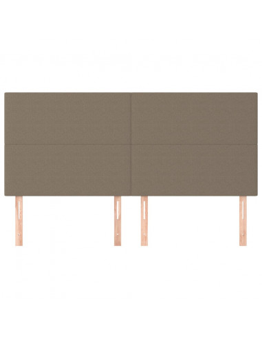 Testiere 4 pz Tortora 80x5x78/88 cm in Tessuto