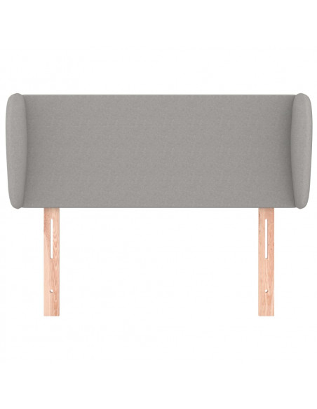 Testiera ad Orecchio Grigio Chiaro 93x23x78/88 cm in Tessuto