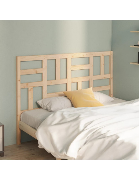Testiera per Letto 141x4x104 cm in Legno Massello di Pino