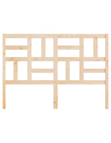 Testiera per Letto 141x4x104 cm in Legno Massello di Pino