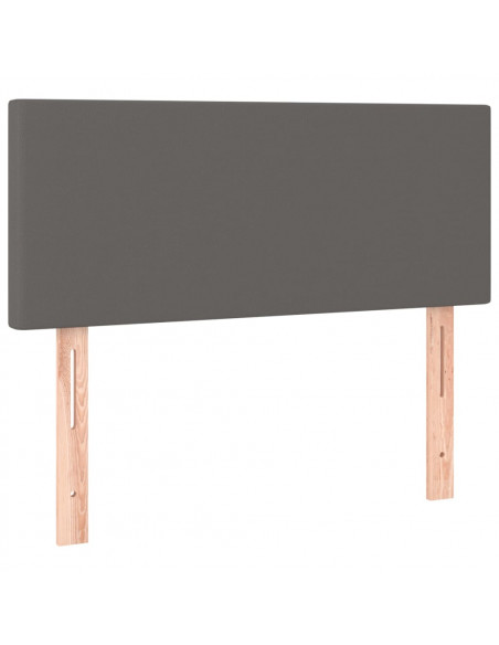 Testiera Grigia 80x5x78/88 cm in Similpelle
