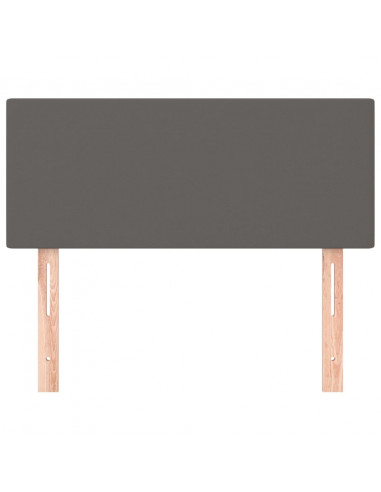 Testiera Grigia 80x5x78/88 cm in Similpelle