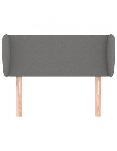 Testiera ad Orecchio Grigio Scuro 83x23x78/88 cm in Tessuto