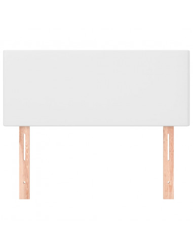 Testiera Bianca 90x5x78/88 cm in Similpelle