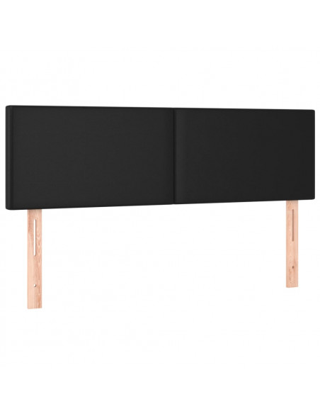 Testiere 2 pz Nere 72x5x78/88 cm in Similpelle