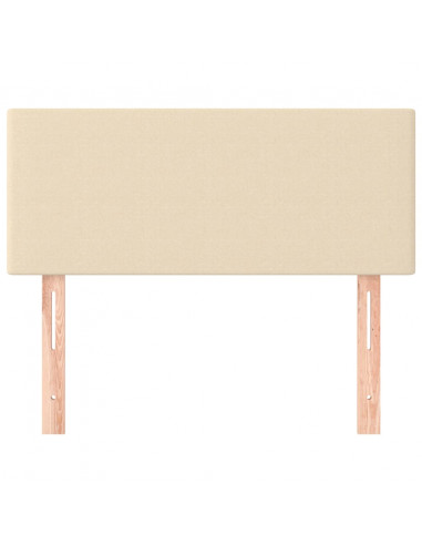 Testiera Crema 90x5x78/88 cm in Tessuto