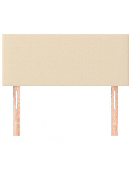 Testiera Crema 90x5x78/88 cm in Tessuto