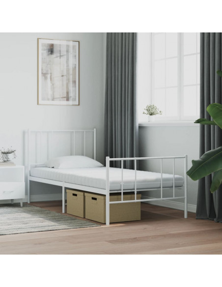 Materasso in Schiuma Bianco 80x210 cm 7 Zone Durezza 20 ILD