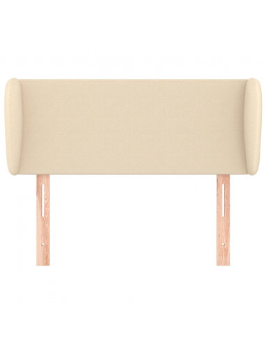 Testiera ad Orecchio Crema 93x23x78/88 cm in Tessuto
