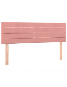 Testiere 2 pz Rosa 72x5x78/88 cm in Velluto 2