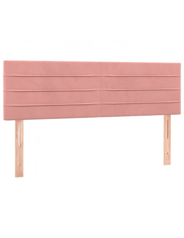 Testiere 2 pz Rosa 72x5x78/88 cm in Velluto