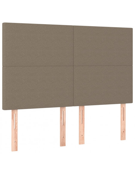 Testiere 4 pz Tortora 72x5x78/88 cm in Tessuto