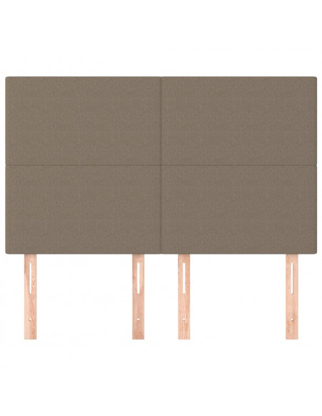Testiere 4 pz Tortora 72x5x78/88 cm in Tessuto