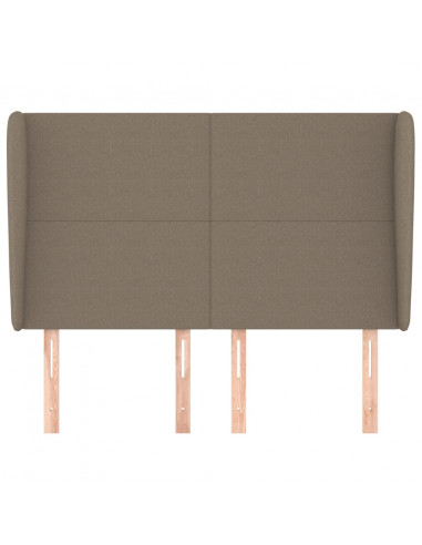 Testiera ad Orecchio Tortora 147 x 23 x 118/128 cm in Tessuto