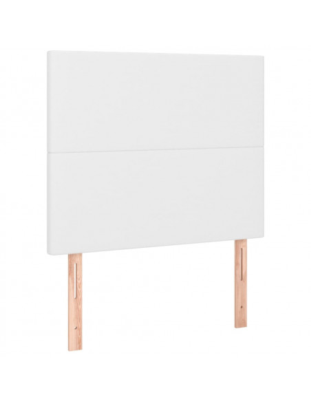 Testiera 2 pz Bianco 80x5x78/88 cm in Similpelle