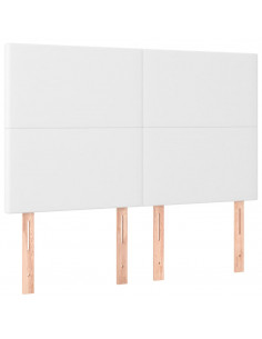 Testiere 4 pz Bianche 72x5x78/88 cm in Similpelle 2