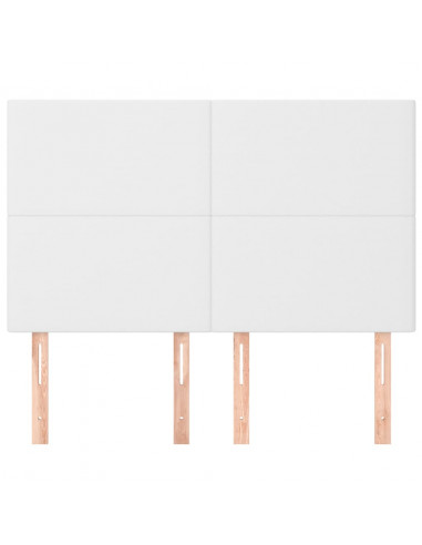 Testiere 4 pz Bianche 72x5x78/88 cm in Similpelle