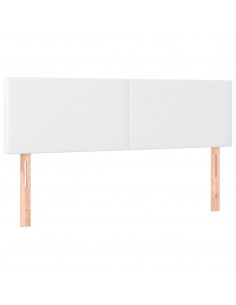 Testiere 2 pz Bianche 72x5x78/88 cm in Similpelle 2