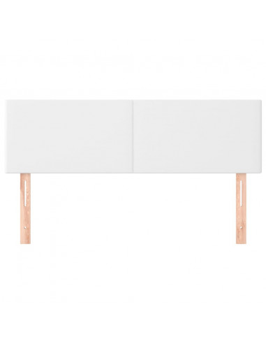 Testiere 2 pz Bianche 72x5x78/88 cm in Similpelle