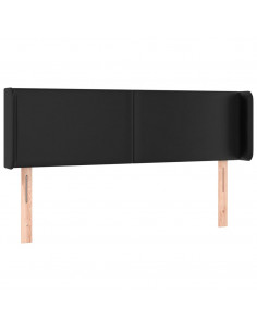 Testiera ad Orecchio Nera 147x16x78/88 cm in Similpelle 2