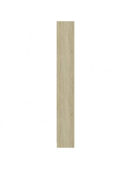 Libreria 5 Ripiani Rovere Sonoma 40x24x175 cm Legno Multistrato
