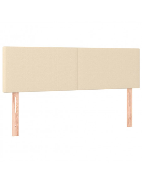 Testiere 2 pz Crema 72x5x78/88 cm in Tessuto