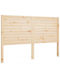 Testiera per Letto 166x4x100 cm in Legno Massello di Pino 2