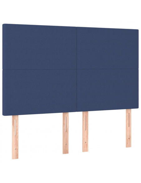 Testiere 4 pz Blu 72x5x78/88 cm in Tessuto