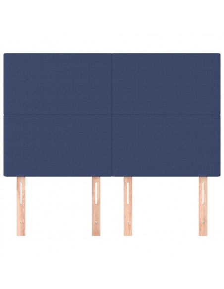 Testiere 4 pz Blu 72x5x78/88 cm in Tessuto