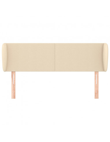 Testiera ad Orecchio Crema 147x23x78/88 cm in Tessuto