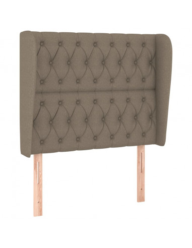 Testiera ad Orecchio Tortora 103x23x118/128 cm in Tessuto