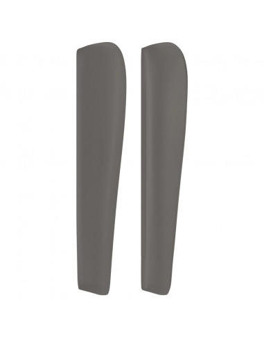 Testiera ad Orecchio Grigio 183x23x118/128cm in Similpelle