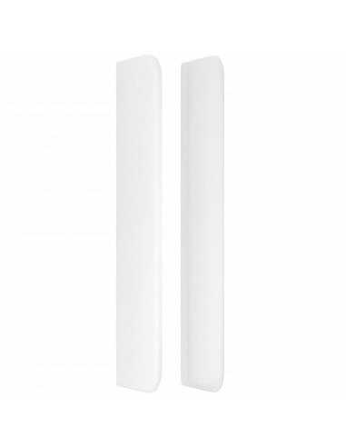 Testiera ad Orecchio Bianco 103x16x118/128 cm in Similpelle