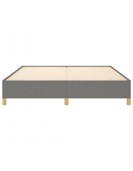 Giroletto a Molle Grigio Scuro 160x200 cm in Tessuto