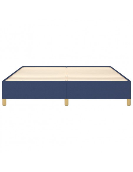 Giroletto a Molle Blu 160x200 cm in Tessuto