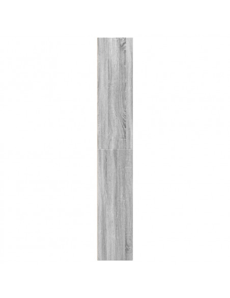 Libreria Grigio Sonoma 40x30x189 cm in Legno Multistrato