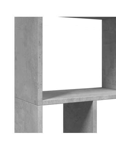 Libreria Grigio Cemento 60x20x120 cm in Truciolato