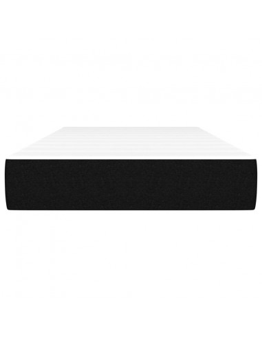 Materasso a Molle Insacchettate Nero 100x200x20 cm in Tessuto