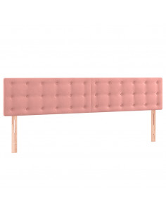 Testiere 2 pz Rosa 100x5x78/88 cm in Velluto 2