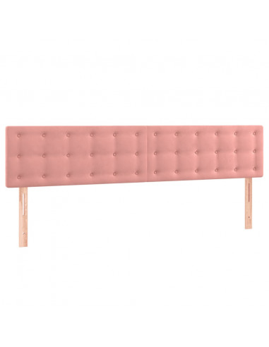 Testiere 2 pz Rosa 100x5x78/88 cm in Velluto