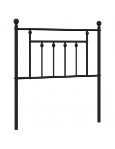 Testiera di Ricambio in Metallo Nero 80 cm 2