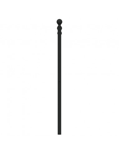 Testiera di Ricambio in Metallo Nero 80 cm