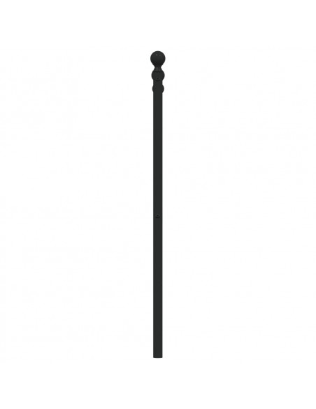 Testiera di Ricambio in Metallo Nero 80 cm