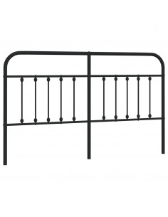Testiera in Metallo Nero 180 cm 2