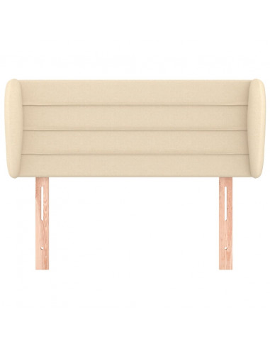 Testiera ad Orecchio Crema 83 x 23 x 78/88 cm in Tessuto