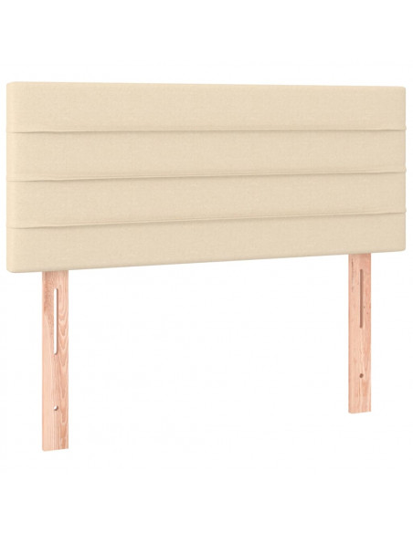 Testiera Crema 80x5x78/88 cm in Tessuto