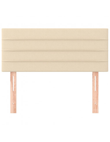 Testiera Crema 80x5x78/88 cm in Tessuto