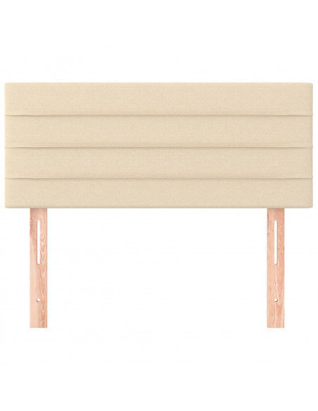 Testiera Crema 80x5x78/88 cm in Tessuto