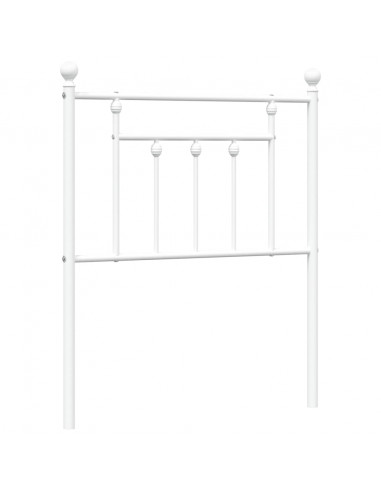 Testiera in Metallo Bianco 75 cm